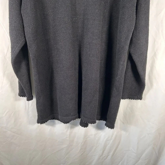 Kathie Lee Sweater Women's Large Black Knit Sequin Bows - Picture 10 of 10